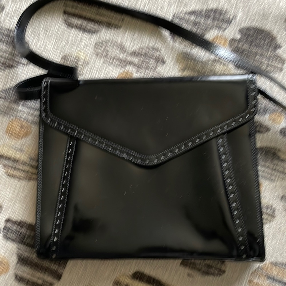 Mondi Black Patent Leather, Black Leather, Patent